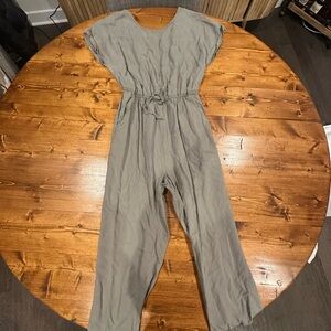 Japna Olive Jumpsuit with Pockets